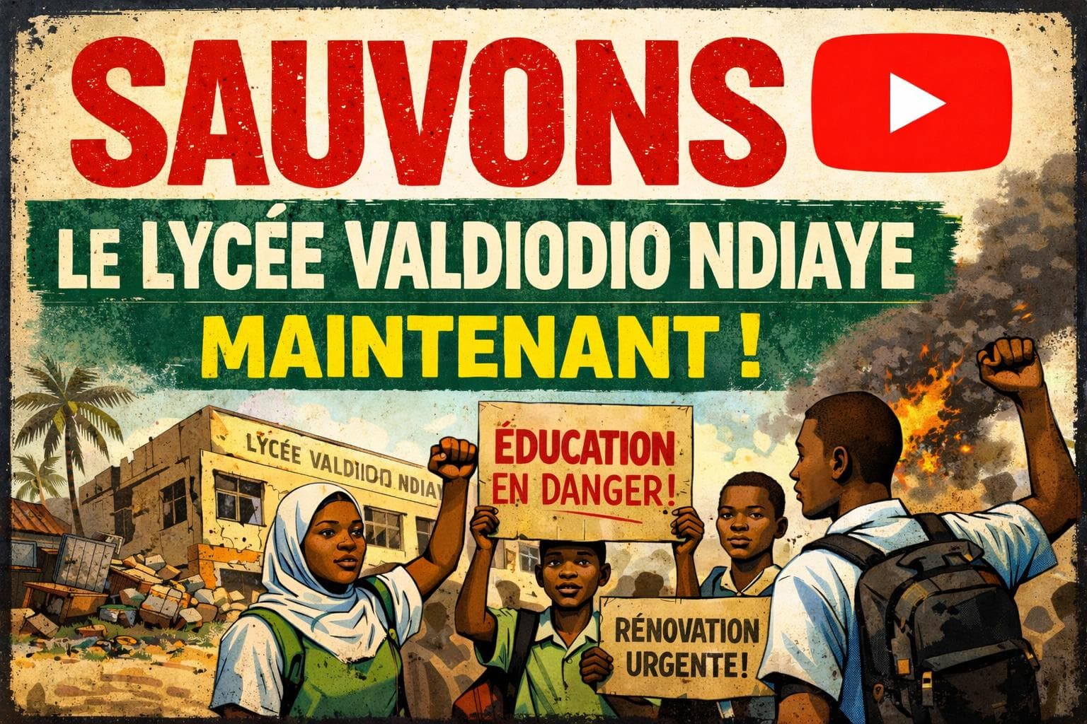 URGENCE : le lycée Valdiodio Ndiaye s’effondre… agissons maintenant !