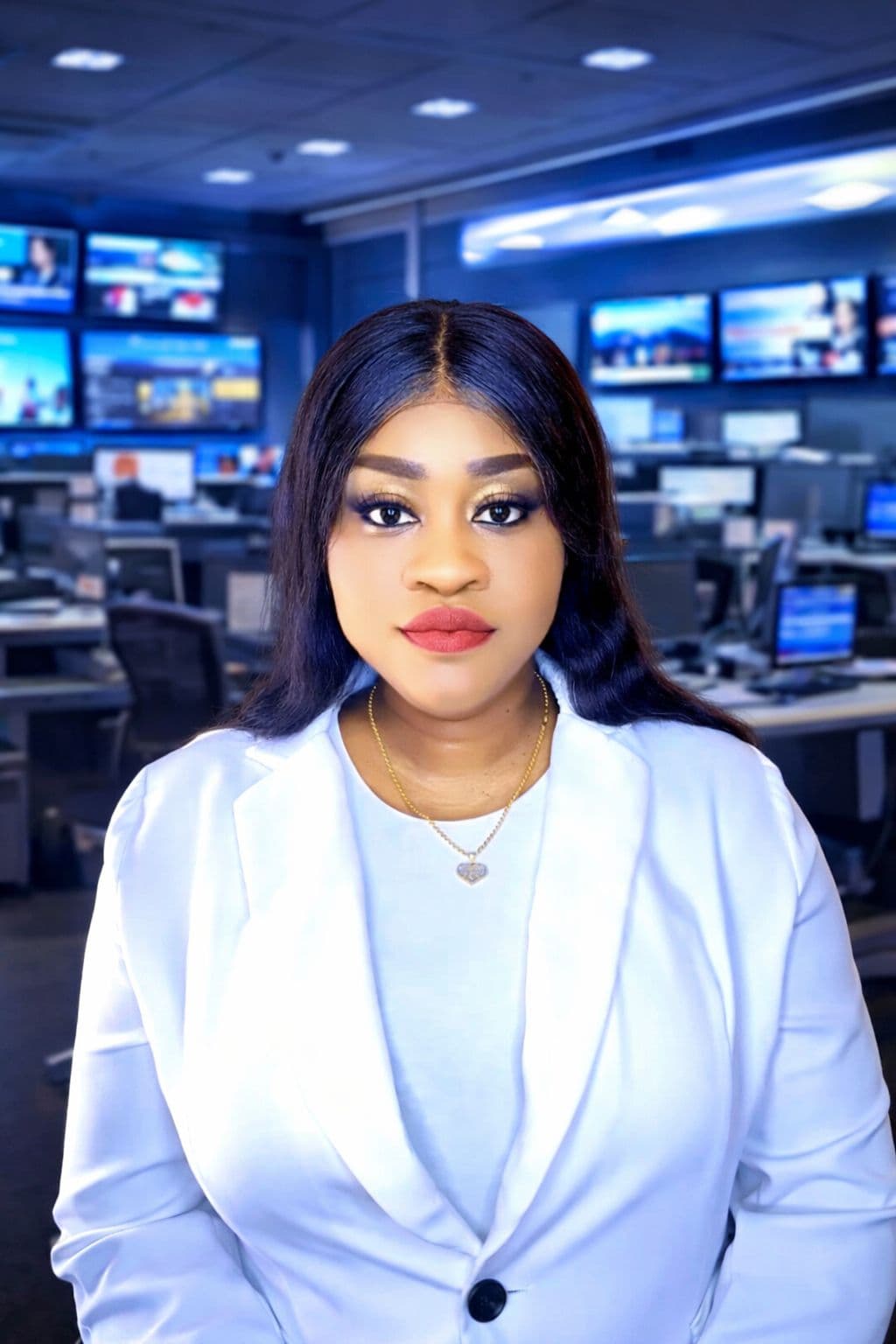 portrait of a professional senior journalist